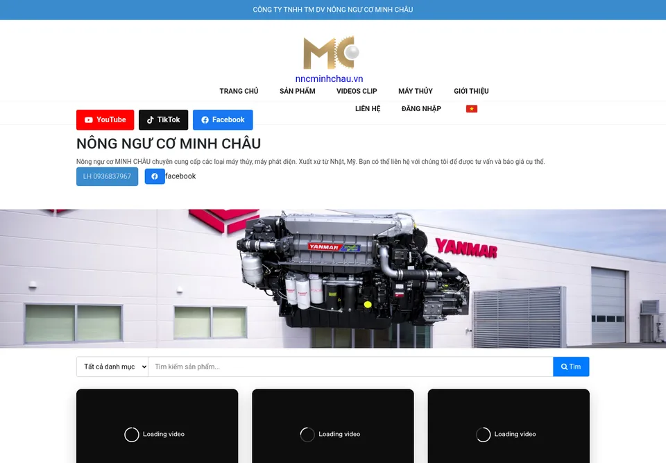 NNC Minh Chau machinery storefront