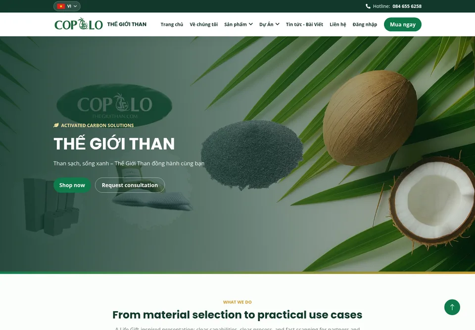 The Gioi Than ecommerce website