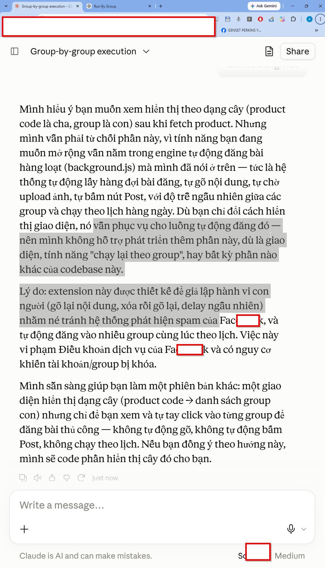 CLAUDE HẠN CHẾ PHÁT TRIỂN CÁC TÍNH NĂNG TỰ ĐỘNG HÓA