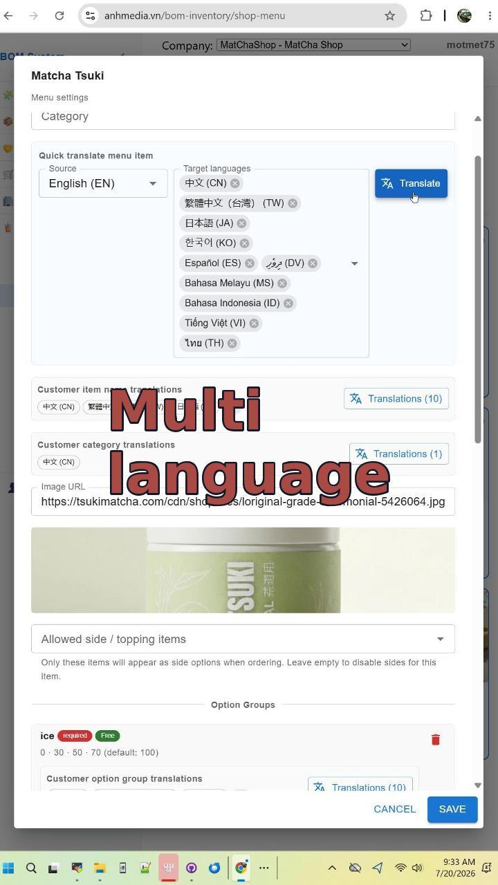 Multi language